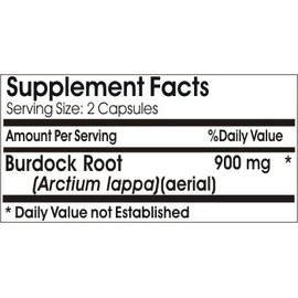 Burdock Root 900mg // 100 Capsules // Pure // by PureControl Supplements