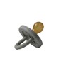 SWEETIE Rubber Gray Pacifier Natural Rubber Pacifier Rounded (0-6 Month,