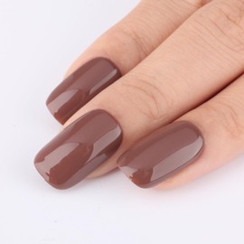 TUTUYU Coffee Brown Gel Nail Polish,0.5 Fl Oz Soak Off UV LED Light Natural Nude Nutshell Brown Fall Winter Colors Gel Polish kit for Manicure Salon or DIY Nail Art Starter GP0007