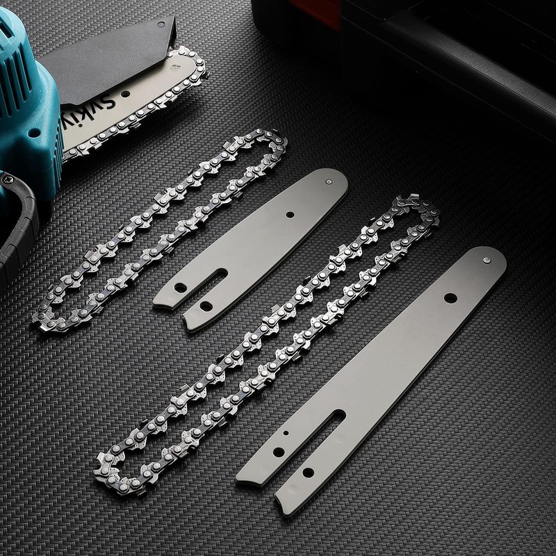 2 x Saw Chainsaw Chains 2 Pieces 8 Inch Mini