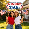 American Flags for Outside, 12 Pcs 8x12 Inch American Flags