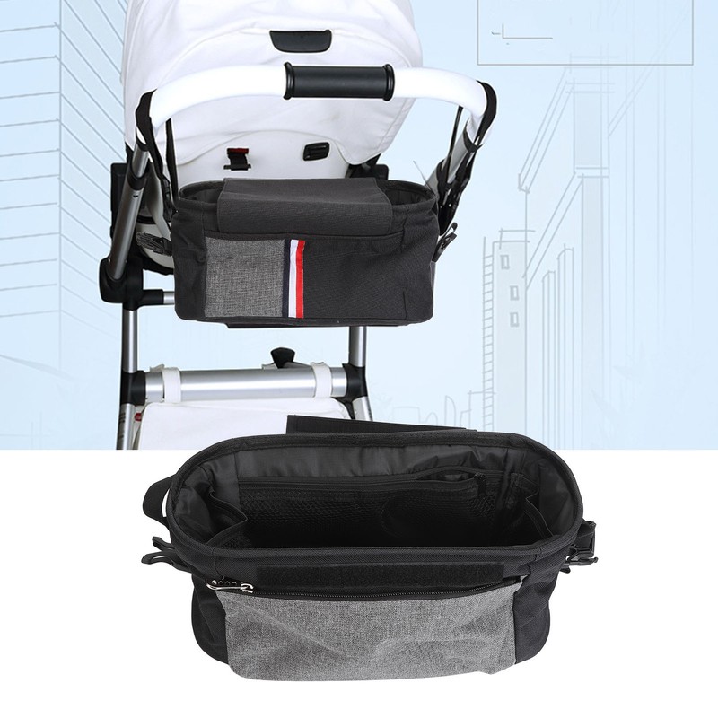 Hanging Stroller Waterproof Bag Storage Multi Functional Baby Carriage Organizer