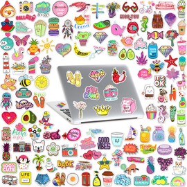 Cute VSCO Stickers Set 250 Pieces for Girls Kids Waterproof Deal for Hydroflasks Laptops Scrapbooking