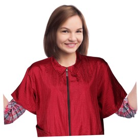 Outanaya Hair Dye Work Clothes Easy to Clean Fashionable Turn-Down Collar for Women Men Hair Treatment Outfit