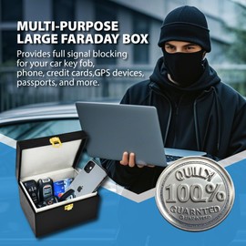 Faraday Box Large for Car Keys Fob Phones RFID Card Protector Signal Blocker for Keyless Entry Anti-Theft