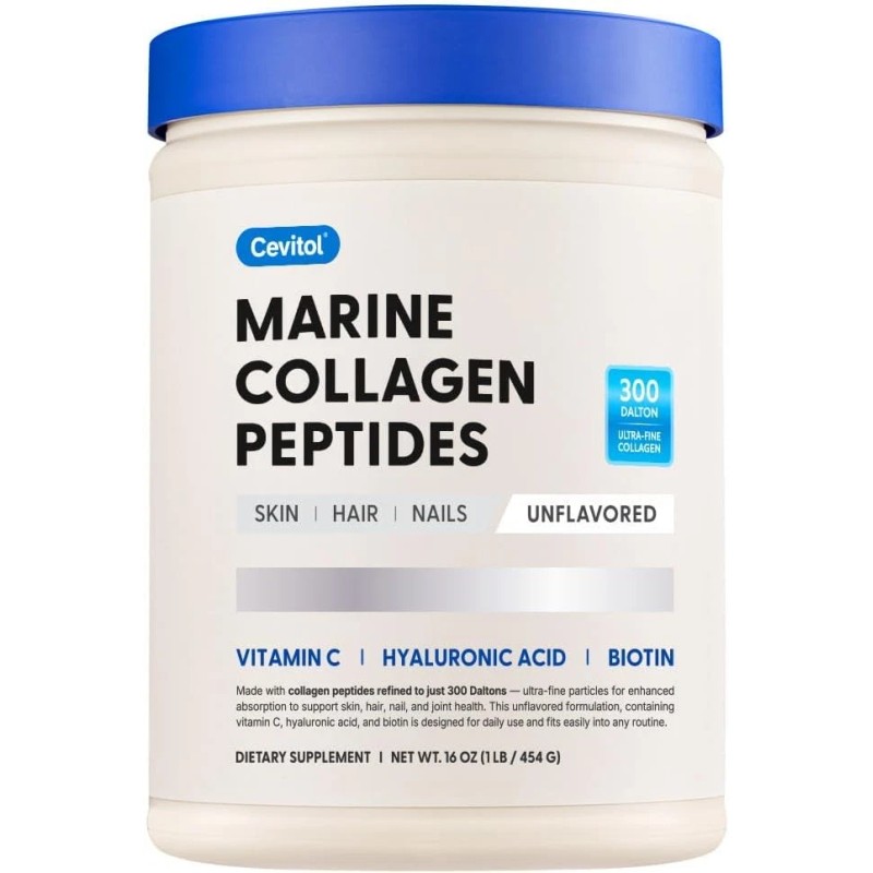 Cevitol Marine Collagen Peptides - Hydrolyzed Ultra-fine Collagen Powder for