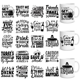 Shejdgart Margs and Matrimony UV DTF Cup Wrap 20 Sheets Margarita UV DTF Cup Wraps for 16 OZ Drink Funny Drunk Bachelorette UVDTF Cup Wraps UV DTF Wraps UV DTF Decals for Glass Cups DIY Crafts