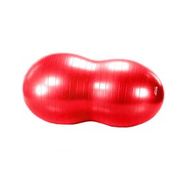 Aeromat Therapy Peanut Burst Resistance Ball for Physical Therapy and Rehabilitation - Red - 60cm - 300 lbs Weight Capacity
