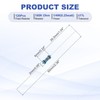 PATIKIL 120pcs 1/4W (0.25 Watt) Metal Film Fixing Resistors Kit
