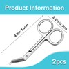 2 Pieces Ostomy Scissors Bandage Scissors Nursing Scissors Stainless Steel