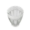 Aspen Creative 23173-4 Transitional Clear & Sandblasted Ceiling Fan Replacement