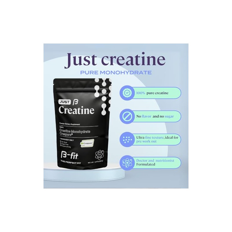 B-FIT Just Creatine Creapure - Creatina Monohidratada Pura