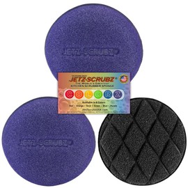 Jetz Scrubz Fashionable Scratch-Free Round Kitchen Scrubber Sponge (3-Pack) (Purple)