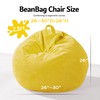 Homguava 2FT Bean Bag Chair,Teardrop Bean Bags Small Beanbag Chair