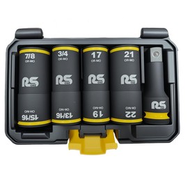 RS ONE Dual Size Socket Set, Supports Pneumatic/Electric/Manual Sockets (Metric and Imperial 5-piece set)