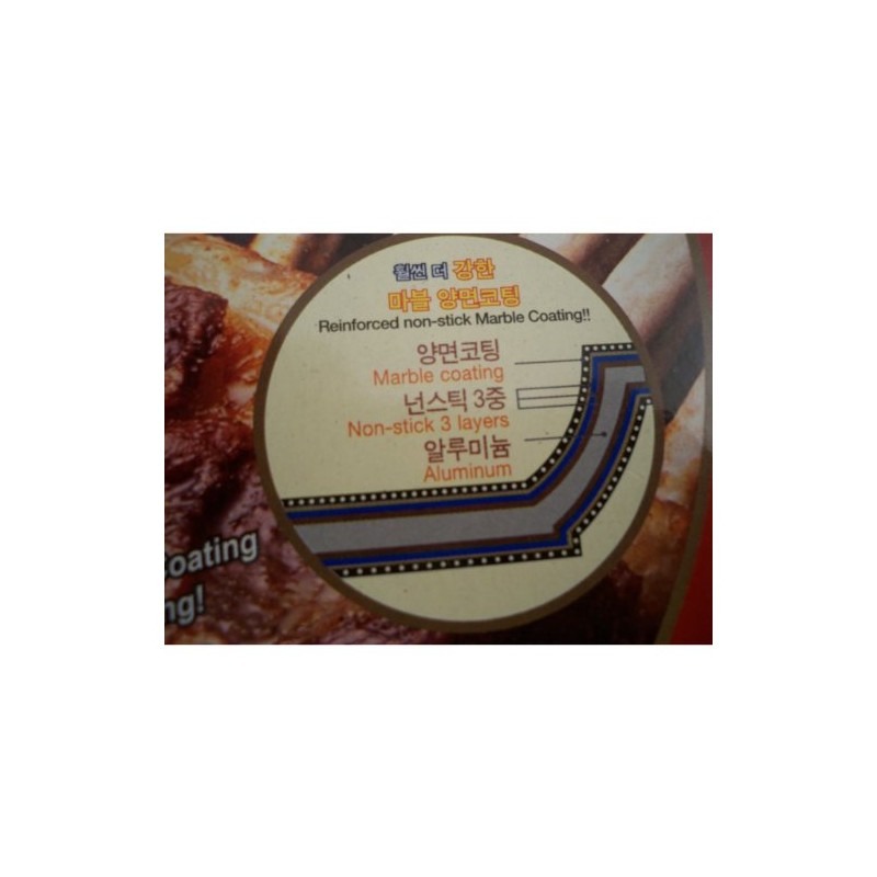 Ceramic Marble Coated Cast Aluminium Non Stick Fry Pan 32cm(12.5