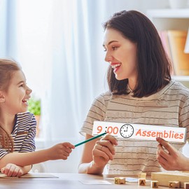 Godery Dry Erase Sentence Strips Cardstock 2” x 12”, Thick Ruled Word Writing Paper, Schedule Card for Teacher Supplies, Classroom and Home, Pack of 50