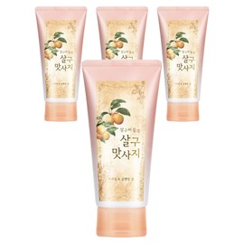 LG Household & Health Care Apricot Scrub & Cleansing Foam, 120g, 4 pieces / LG생활건강 살구 스크럽 앤 클렌징 폼, 120g, 4개