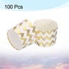 HARFINGTON 100Pcs Paper Baking Cups 6oz Cupcake Wrappers Scalloped Muffins