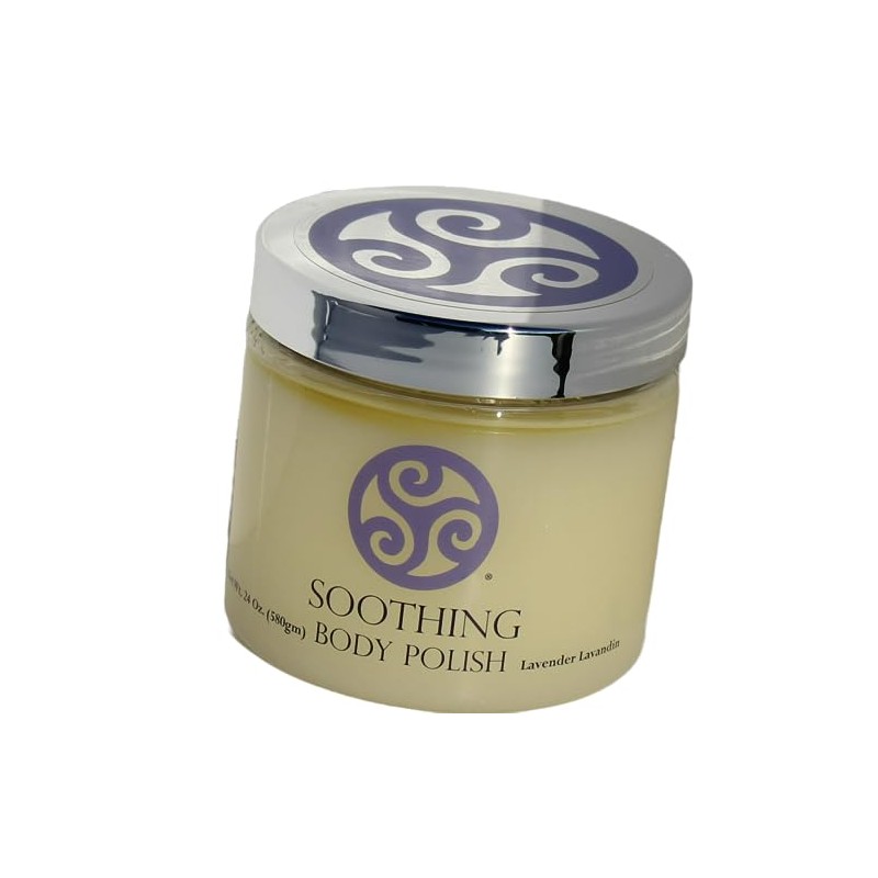 Trillium Body Polish - Natural Salt Scrub -Soothing Lavender Lavandin