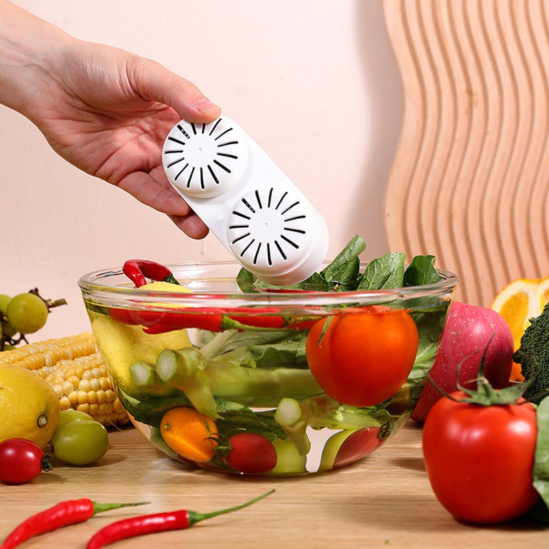 Fruit Vegetable Washing Machine PP Household Capsule Shape Food Purifier