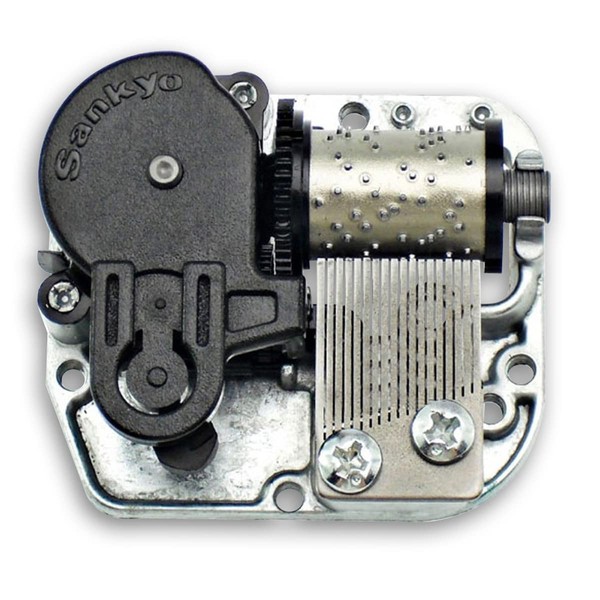 BinkeGG Clockwork Music Box Spare Part Grey Wind Up Sankyo