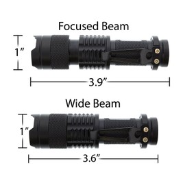 Father Day Gifts for Dad Best Buckin' Dad LED Flashlight with Case and Charger Gift Bundle Tactical Flashlight Mini LED Pocket Torch