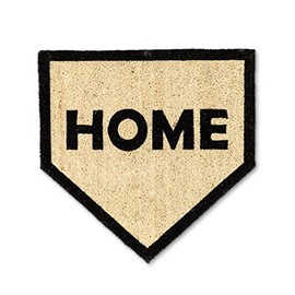 Abbott Collection Home Plate Doormat with Non-Slip Backing - Coir Fiber/PVC (21x 22"L)