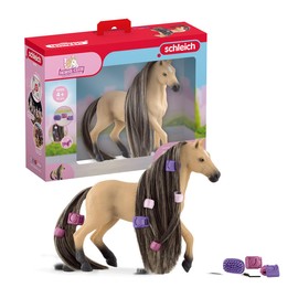 schleich Horse Club 42580 Sofia's Beauties Andalusian Mares Horse Beauty Set with Brush - Pony Horse with Mane for Hair Styling with Accessories, Horse Toy from 5 Years