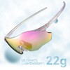 ROCKBROS Cycling Glasses Outdoor Frameless Photochromic Sports Running Windproof Glasses