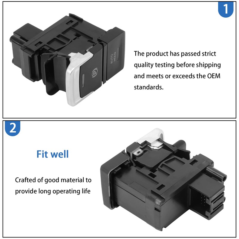 GNXfixt Electronic Handbrake Switch for GOLF 7 VII 2012-2020 5G0927225D