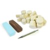 Moleroda ALUMINIUM METAL POLISHING KIT 16 with compound felts &