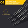 Mgtgbao Concrete Drill Bit Set, 10pcs Masonry Drill Bits Set