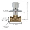 H2O-Flex® Flush-Mounted Valve 1/2 Inch Blue/Red with Handle and Rosette