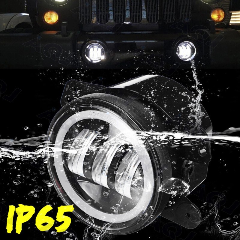AQJ 4inch Round 60W LED Fog Lights Front Bumper For
