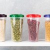 PLASTICPRO 48 Ounce Twist Top Deli Containers Clear bottom With