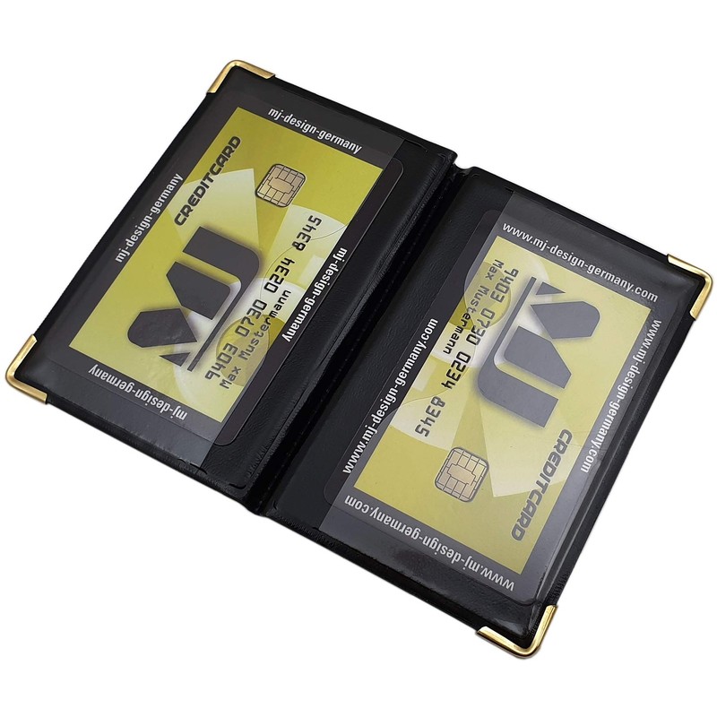Exclusive Credit and Business Card Holder with Protective Corners Made