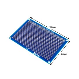 sb components Raspberry Pi Zero PCB Board, 133x85 Grid Double Sided Universal PCB Prototype Board DIY Soldering Electronic Projects Test Circuit