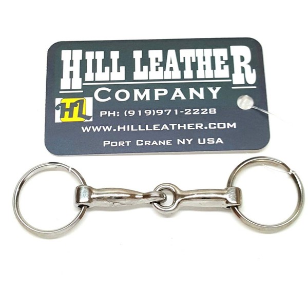 Hill Leather Company Equestrian Lover Snaffle Bit Key Chain -