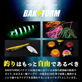 BAKSTORM BAKSTORM Slow Fall Wing Shiny Model Set of 5 Metal Jigs 5.6 oz (160 g) Lures Jigs Jigging Sinkers Fishing Gear Blue Fish Root Fish