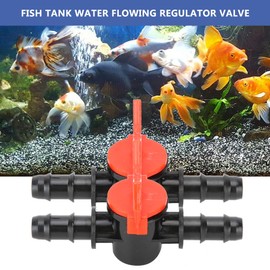 GOTOTOP Pack of 2 check valves, aquarium water flow regulator valve hose pipe valve pipe connector for aquarium (14 mm)