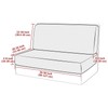Fenteer Premium RV Seat Cushion Covers for Camper Sofas, Gray,