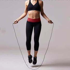ROSEBEAR Speed Jump Skipping Rope,Steel Wire Speed Jump Rope,Exercise Gym Training Sports Equipment for Men and Women.(Black)