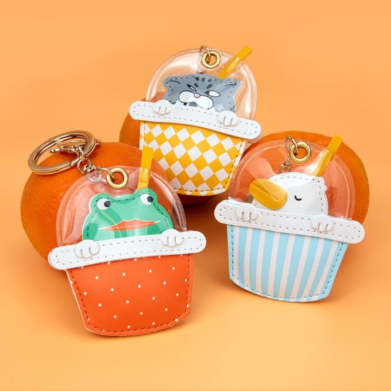 Creative Funny Hiding in Milk Tea Bubble Tea Cup Panda