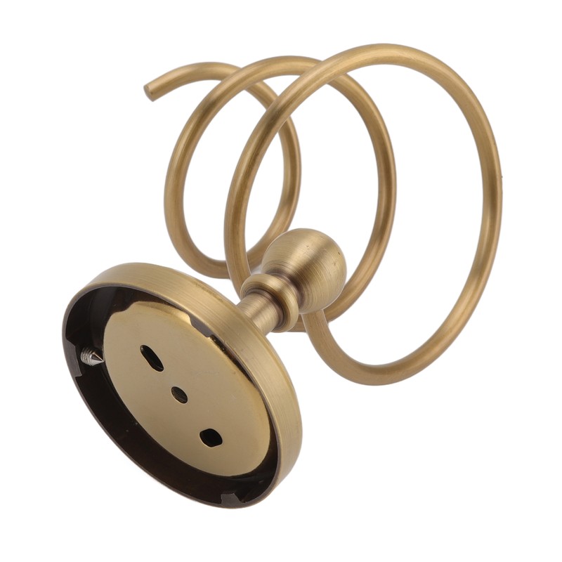Hair Dryer Holder Antique Brass Hair Care Tools Holder Wall