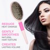 Mixed Bristle Oval Hair Brush w/Soft Touch handle for Frizz-Free,