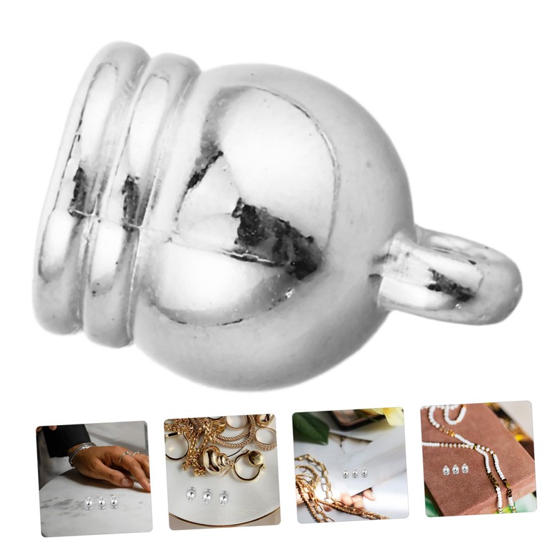 OHPHCALL Jewelry Pendant Clock 50pcs Small Bells Connectors for Beadwork