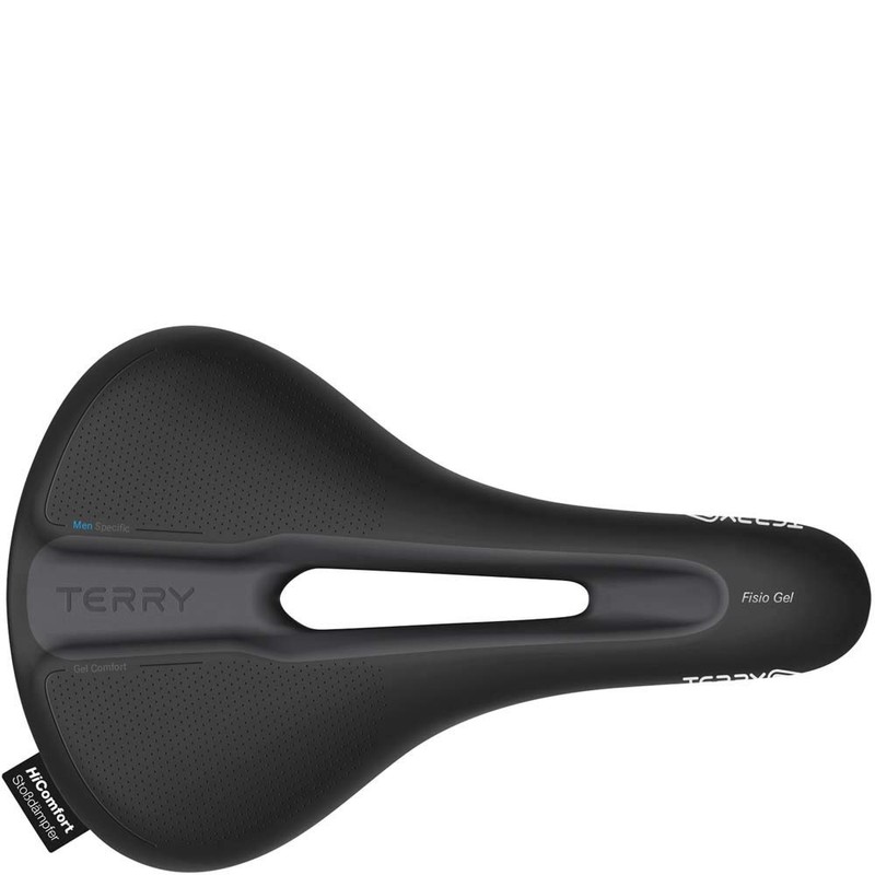 Ergon Fisio flex gel men's cycling saddle – black, standard
