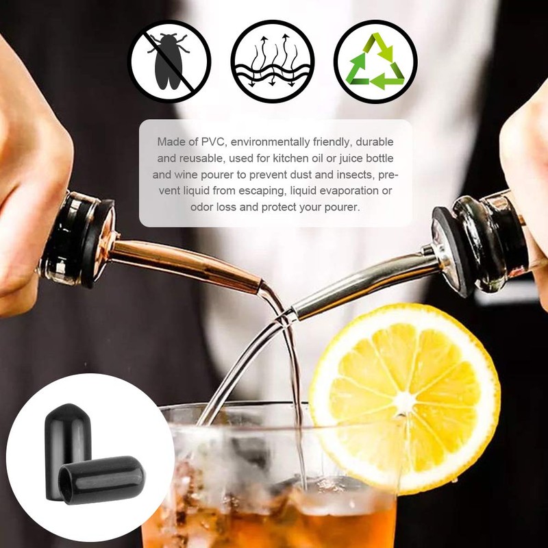 WXJ13 Pack of 200 Pourers Dust Covers with Box, Liquor