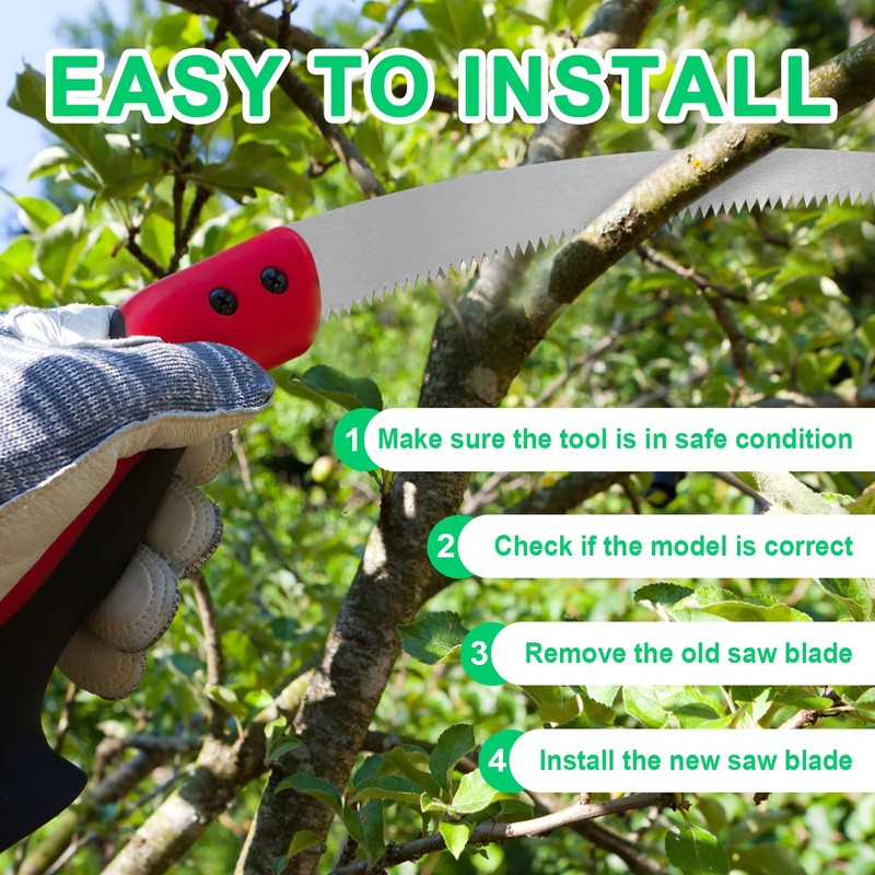 Pole Saw Blade, Steel Pole Saw Blade Replacement Silver Tree